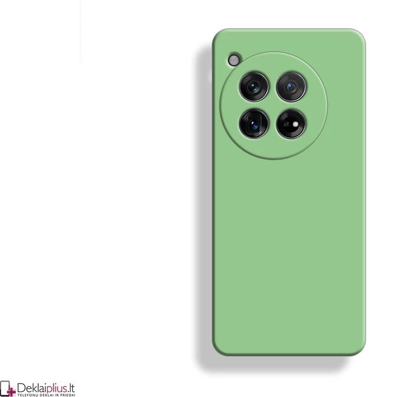 Liquid Air silikoninis dėklas su kameros apsauga - šviesiai žalias (Oneplus 12 5G) Liquid Air silikoninis dėklas su kameros apsauga - šviesiai žalias (Oneplus 12 5G)